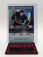 2021-22 Upper Deck Credentials - 2020-21 Debut Ticket Access David Kase #58 /999