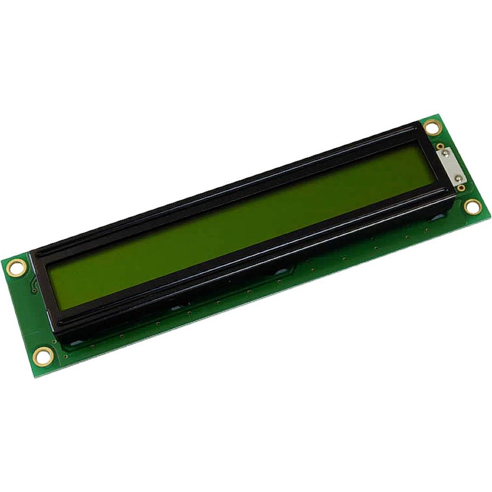 Afficheur LCD industriel jaune-vert 122 x 33 mm avec verre haute précision STN