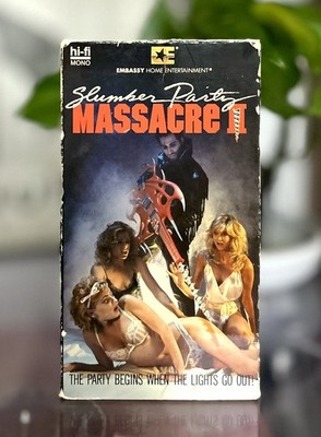 Slumber Party Massacre 2 VHS Embassy Nelson Horror 