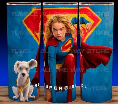 Supergirl 2026 Milly Alcock  with Krypto Movie Cup Mug Tumbler 20oz