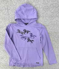 Kerrits Kids Happy Herd Pullover Hoodie - Violet / Girls Size Large