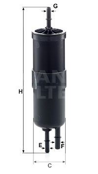 Mann-Filter WK6030 Kraftstofffilter FüR Alpina BMW Mini ROLLS-ROYCE-image