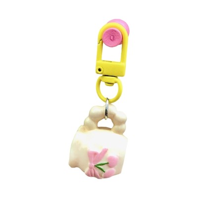 Cartoon Flower Pot Keychain User Friendly Material Pendant Gift For Best Friend