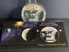 2019 1oz Silver Liberty Eagle.  “Moon Landing -  On the Way“.  COA in Capsule.