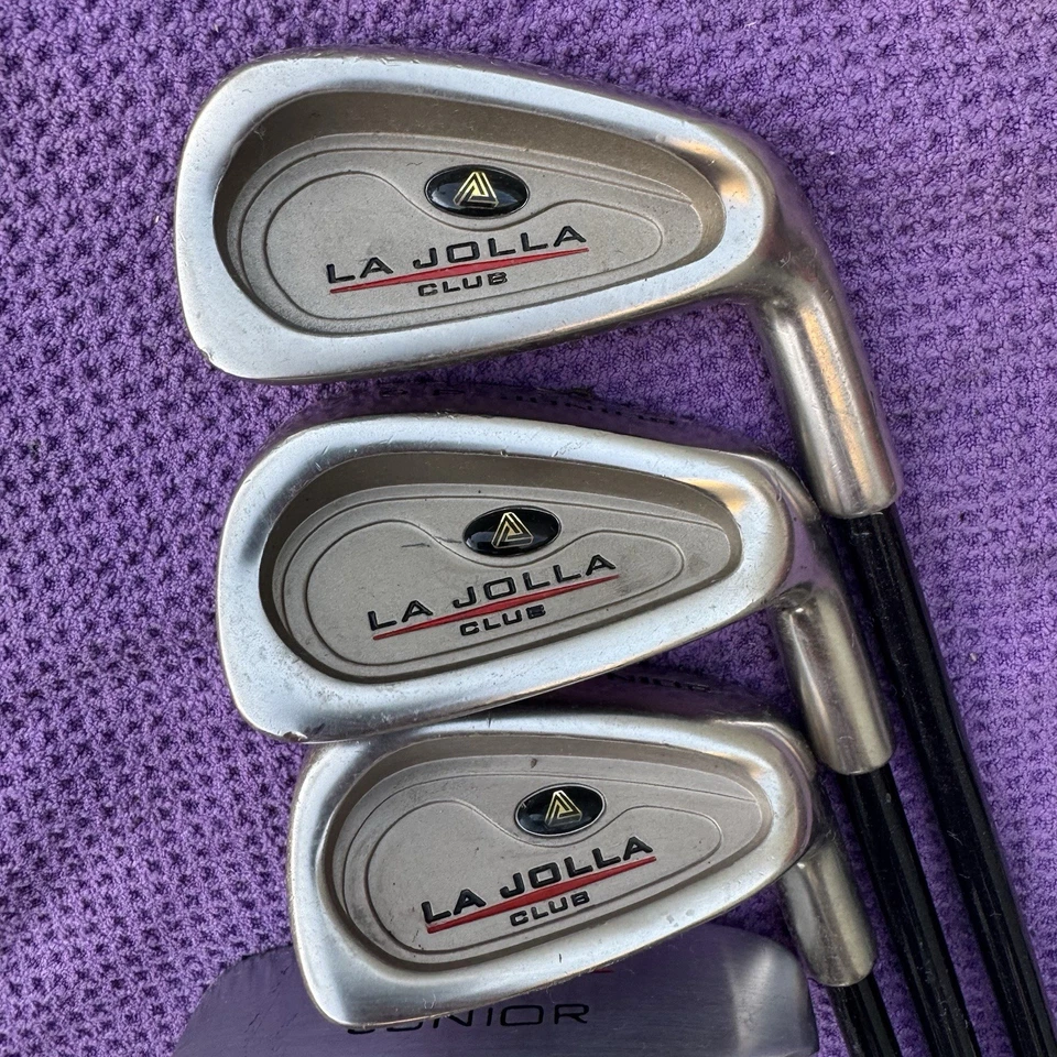 La Jolla Junior Golf Set RH Regular Graphite 4 Clubs Putter Superflex Blue - Image 2 of 4