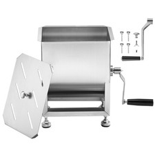 Manual Meat Mixer 10L Fixed Tank Mixing Max 15LB for Meat Sausage Mixer