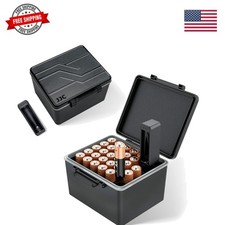 28 Slots AA Double A Battery Case Holder with Removable Battery Tester, Water...