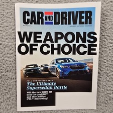 Car And Driver Magazine May/June 2025 Vol 71 No 3 BMW M5 Audi RS7 Cadillac NEW