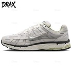 Nike P-6000 Men's Running Shoes Grey Leather Mesh Low Top IV5761-094
