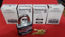 5 Commercial Master Lock Padlocks 1KA Keyed Alike with 10 keys KEY 2402