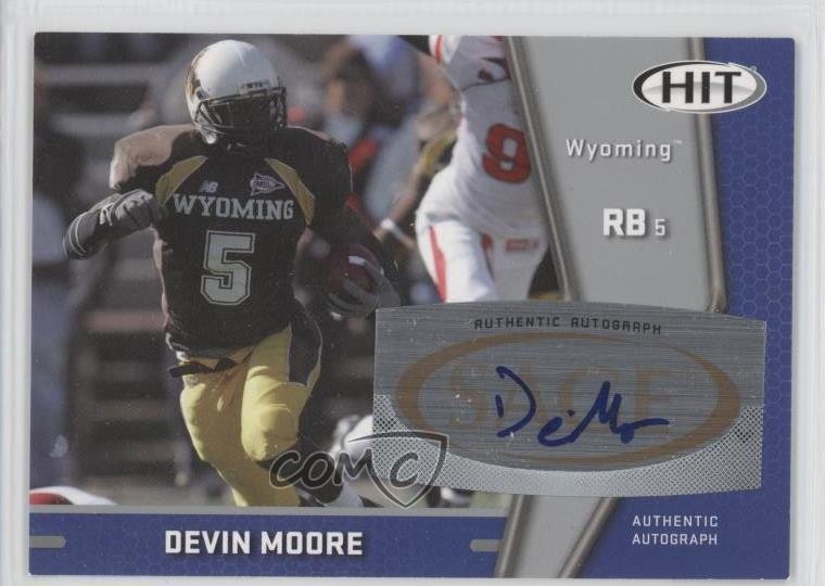 2009 SAGE Hit Silver Devin Moore #A50 Rookie Auto RC 1e0