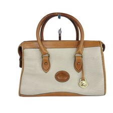 Dooney  Bourke Vintage All Weather Leather Satchel Cream  Tan Pebbled Leather