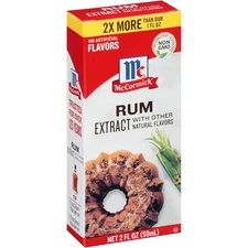 Mccormick Rum Extract 2oz with Natural Flavor Perfect for Baking Recipes