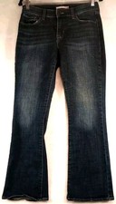 Levi's Jeans Women's 29 Blue Denim Curvy Bootcut Dark Wash