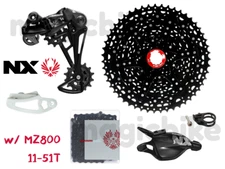 SRAM NX Eagle 4PCS Groupset (with SunRace CSMZ800 11-51T Cassette) NEW 12 Speed
