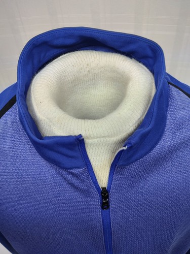 Pullover Adidas Golf Hombre Club Cuarto Cremallera 2 Tonos Azul Talla XL - Imagen 2 de 13