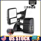 Power Heated Tow Mirrors W/Smoke Turn Signal For 08-16 Ford F250 F350 F450 F550
