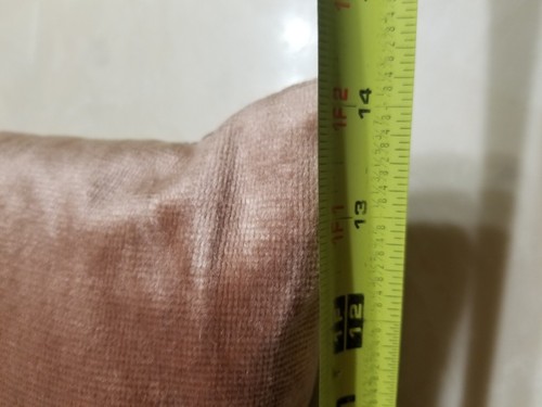 Vintage Cord braun Dekor Kissen Perlen Blumenkorb 14" x 14" - Bild 5 von 6