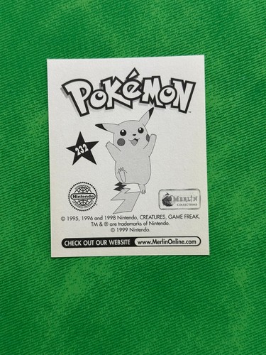 Sticker aussuchen - 1999 Topps Merlin Pokémon Sticker - Serie 1 - Bild 214 von 234