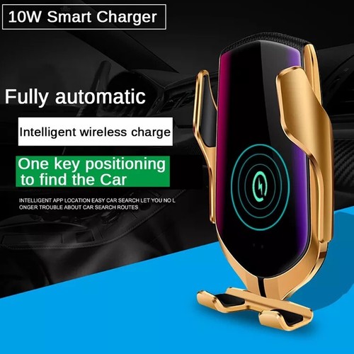 360 Rotating R2 Phone Holder Smart Sensor, Fast Car wireless Charger,Uk Stock - Zdjęcie 17 z 26
