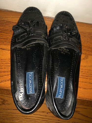 Hardwood 4 J Crew Basket Weave Leather Kilt Tassel Dress Shoes Men 10.5 ❤️tw4j1 - Picture 3 of 6