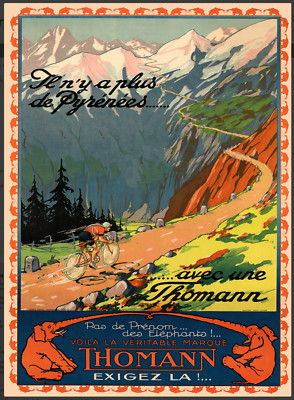 Thomann Tour de France Bicycle Poster Print Art Advertisement - Cycling - Bike
