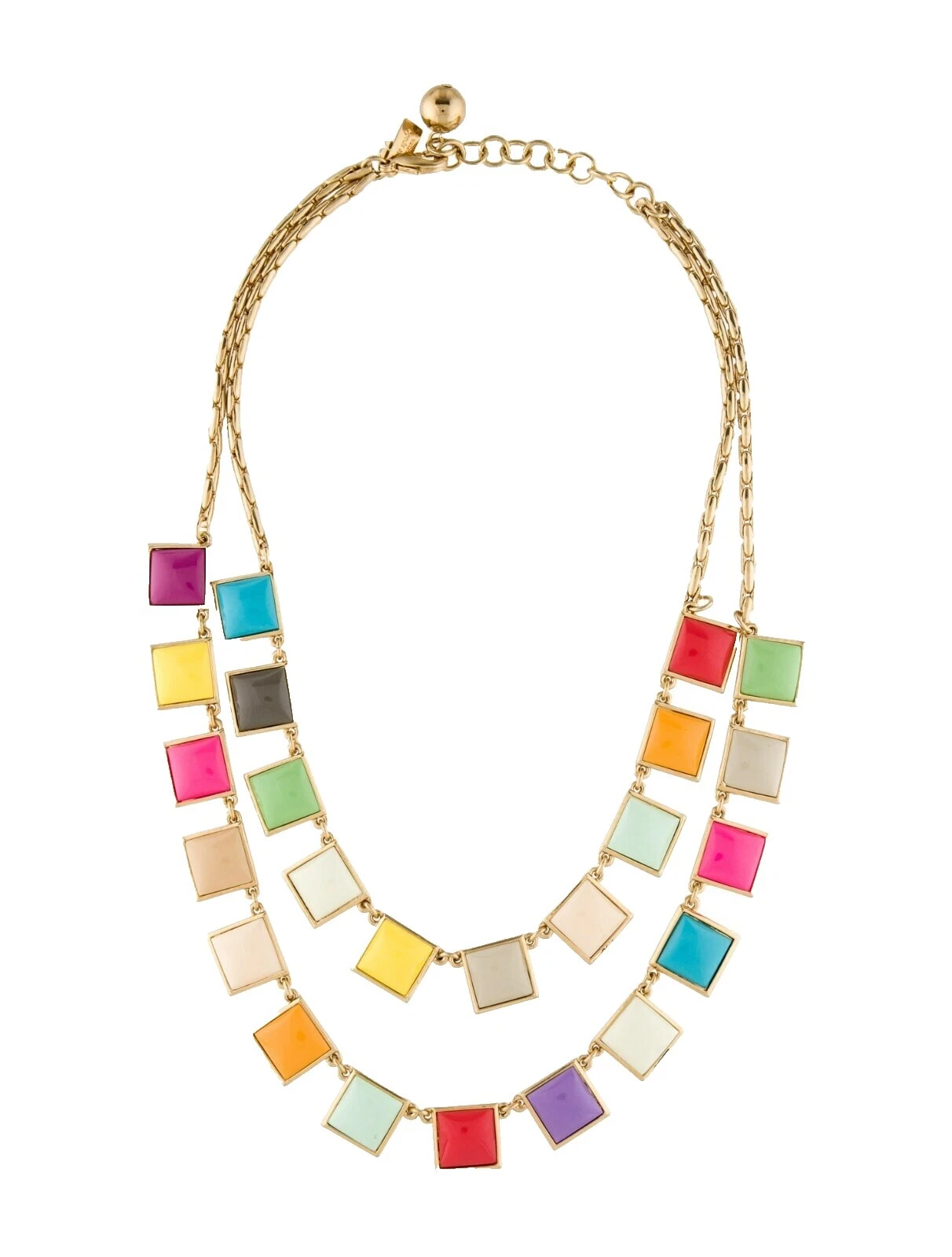Collares y colgantes colgantes de resina de moda Kate Spade New York