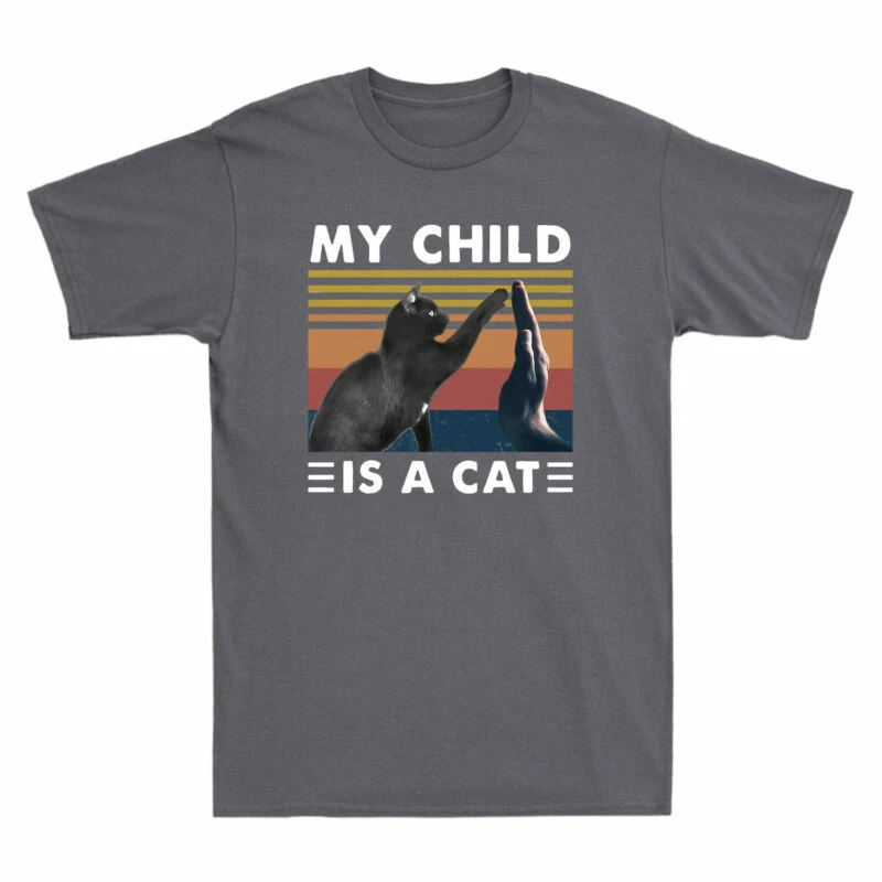 Retro Cat Lover T-Shirt for Men, Vintage Cute Animal Tee