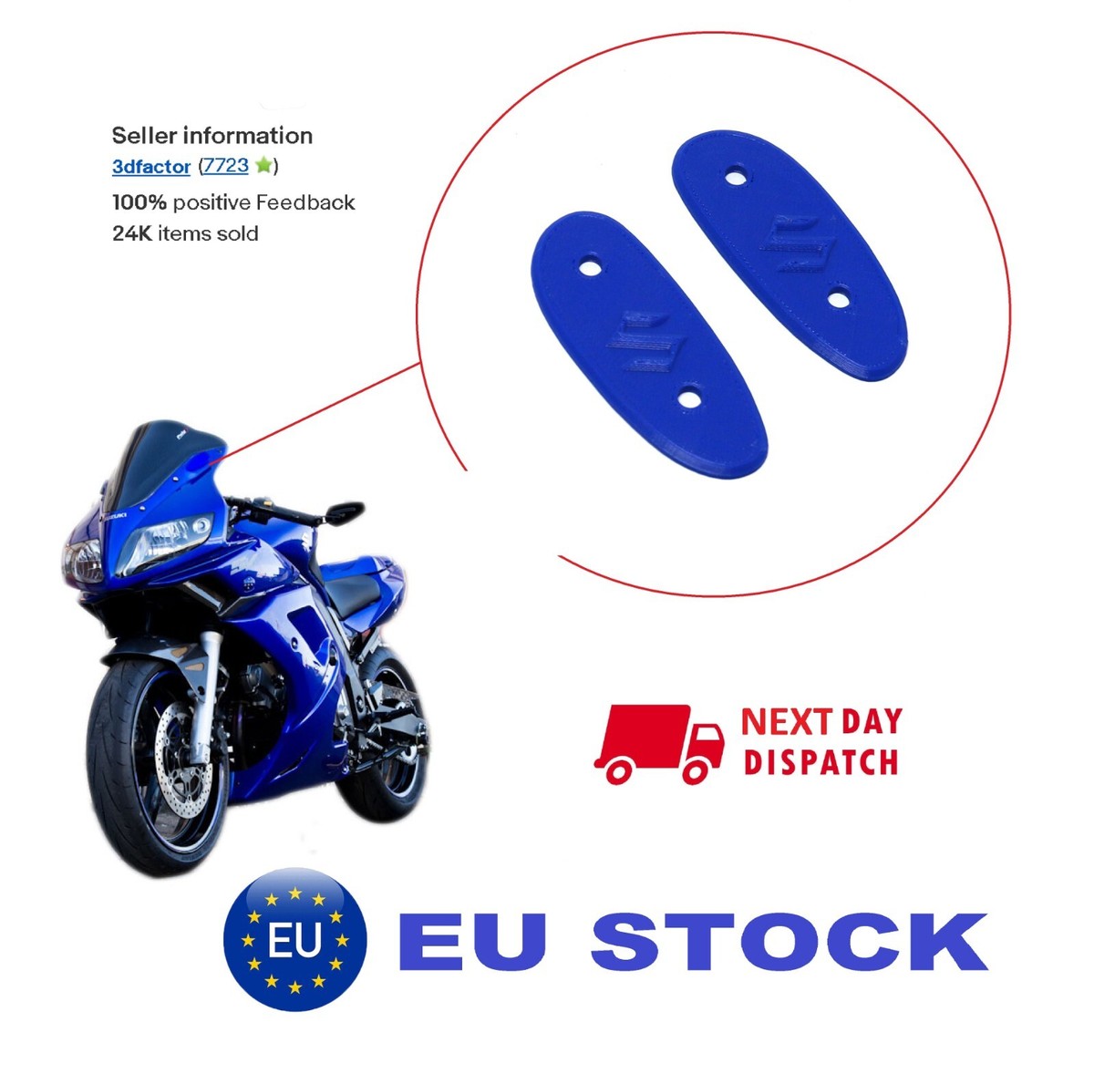Mirror Block Off Base Plates Caps Cover for Suzuki SV 650 Mirror Block Off Base Plates Caps Cover for Suzuki SV 650