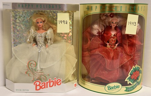 HOLLIDAY BARBIES - (Lot of 17) -1988 to 2001, 05,07,08 - "Mostly NEW IN BOXES" - Picture 5 of 17