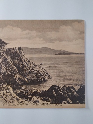 California Postcard 1909 Original RARE Monterey Midway Point Franklin Stamp - Picture 4 of 12