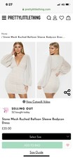 Pretty Little Thing Ruched Mini Dress With Balloon Sleeves