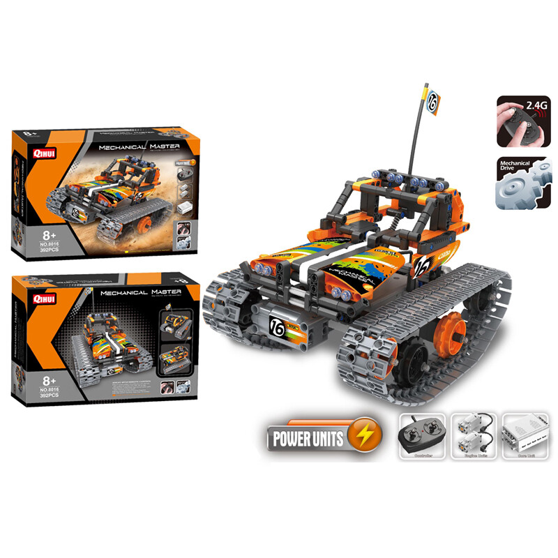 s-idee® Qihui 8016 RC Bausteinfahrzeug mit Fernsteuerung 2,4 Ghz Ograniczona SPRZEDAŻ, bardzo popularna