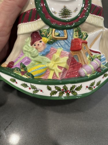 Spode Christmas Tree Rocking Horse Creamer & Jack in the Box Sugar NO Box - Picture 5 of 8