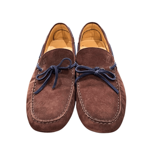 Viasinsa (Italy) Suede Leather Driving Loafers. Size 45/US 11.5 - Picture 2 of 11