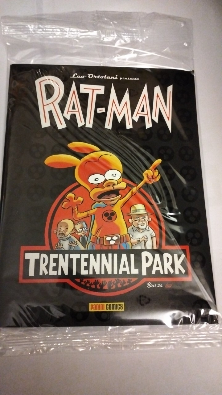 LEO ORTOLANI PRESENTA RAT-MAN TRENTENNIAL PARK + FIGURINE RAT-MAN PANINI COMICS