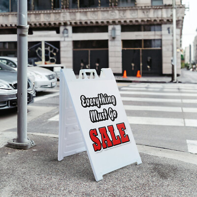 A-frame Sidewalk Everything Must Go Sale 24