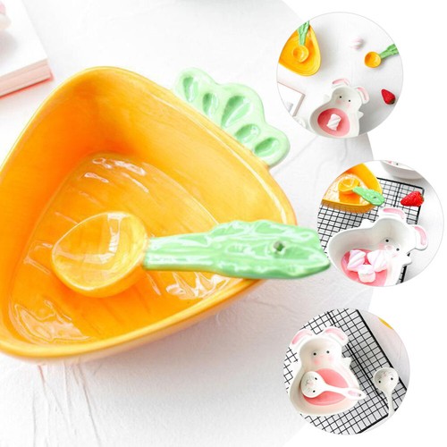 2 Pcs Children's Tableware Spoon Toddler Spoons for Kids Ceramic Soup - Picture 2 of 12