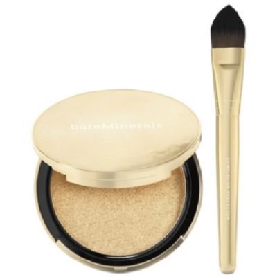 bareMinerals Gold Obsession Chandelight Gold Illuminator & Brush Set-limited edi