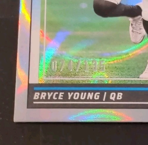 ๐2024 Score Bryce Young football circular parallel card 37 NM /135 Panthers QB - Picture 2 of 3