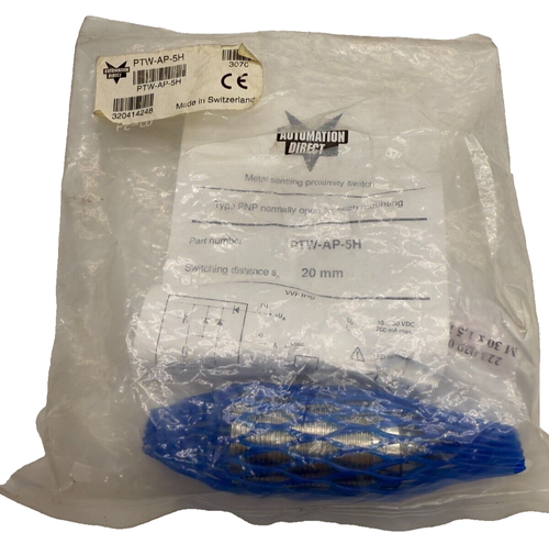 Automation Direct PTW-AP-5H Inductive Proximity Sensor, 30mm x 63.5mm, SS, 20mm - Picture 2 of 3