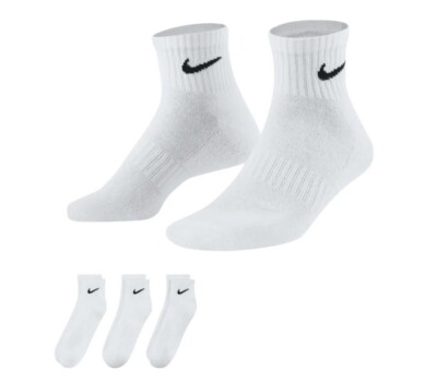 Neu mit Etikett Nike leichte weiße Söckchen Alltag gepolstert sportlich Herren Damen S-XL.