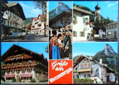 Passion Play Village, Oberammergau, Multiple Views, Garmisch-Partenkirchen