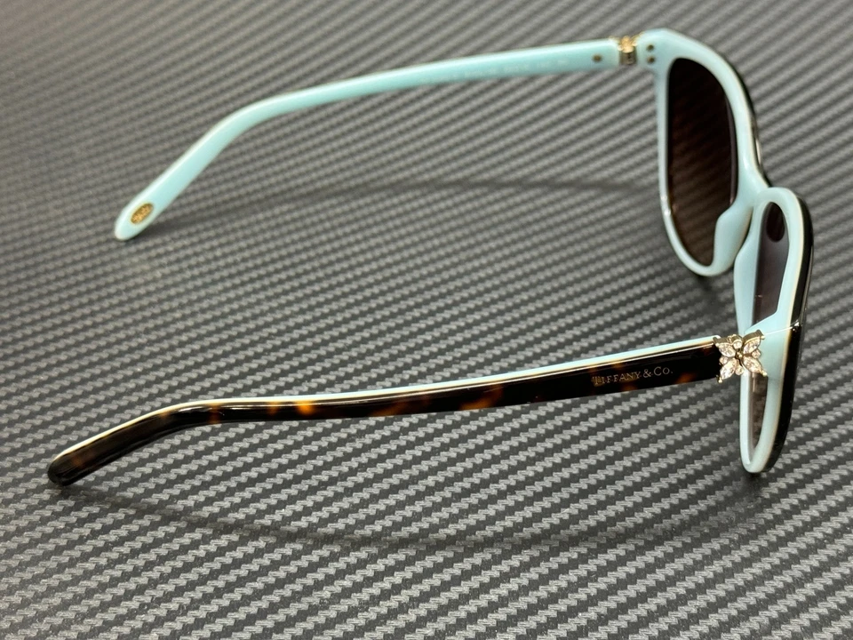 Gafas de sol para mujer TIFFANY & co. TF4089B 81343B azul habana ojo de gato 58 mm Foto 4 de 4