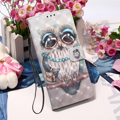 For iPhone 11 12 13 Pro Max 7 3D Pattern PU Leahter Flip Wallet Case Phone Cover - Picture 9 of 24