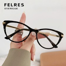 Women Cat Eyes Anti Blue Light Eyeglasses Clear Lens Fashion Glasses Frames New