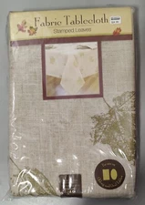 Bed Bath And Beyond Tablecloth Stamped Leaves 60x120
