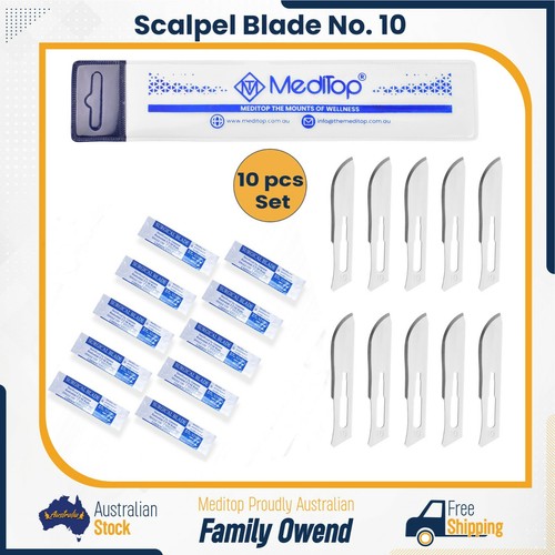 10x Surgical Scalpel Blades Suitable for Carbon Steel Sterile Handle #3,4 - Picture 2 of 59