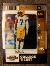 2022 Chronicles Draft Derek Stingley Jr RC Optic College Ticket Texans #23!!