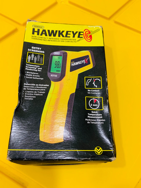 General Hawkeye NCIT100 Non-Contact Infrared Thermometer Free ship